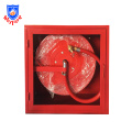 Red Steel Fire Hose Reel cabinet with Glass Window